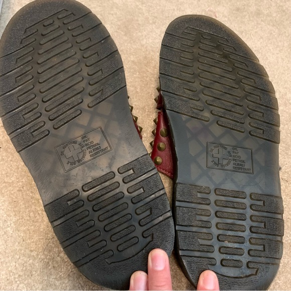 RARE Vintage Doc Martens! Size 39. Burgundy leather and brass studs. - Picture 4 of 8